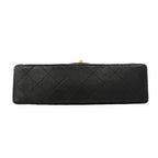 Chanel Shoulder Bag Quilted Lambskin Black Gold — view 3