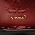 Chanel Shoulder Bag Quilted Lambskin Black Gold — view 5
