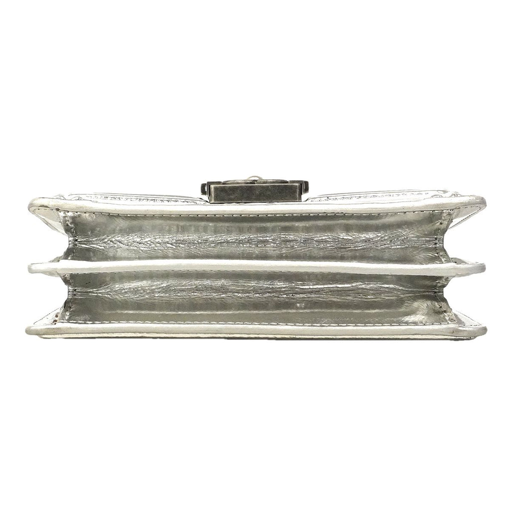 Chanel Shoulder Bag Boy Silver — view 3