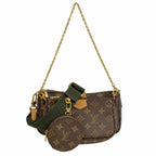 Louis Vuitton Handbag Monogram Multypochette Soir Khaki 2-Way