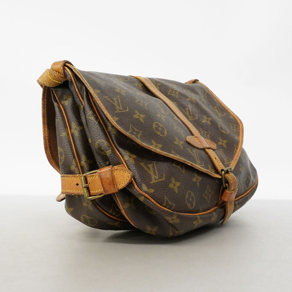 Louis Vuitton Shoulder Bag Monogram Saumur 30 Brown — view 2