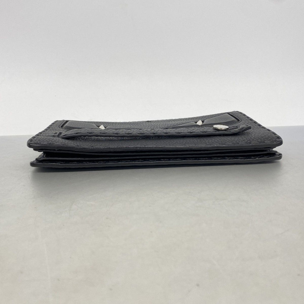 Fendi Clutch Montstar Selleria Leather Black Silver — view 3