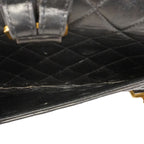 Chanel Backpack Quilted Lambskin Black Gold — view 8