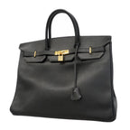 Hermes Handbag Birkin 40 Black Gold