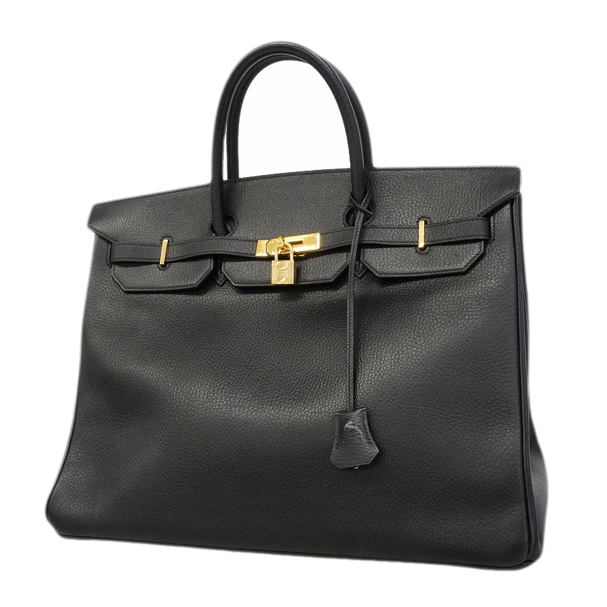 Hermes Handbag Birkin 40 Black Gold