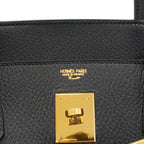 Hermes Handbag Birkin 40 Black Gold — view 5