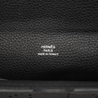 Hermes Shoulder Bag Togo Black Silver — view 5