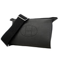 Hermes Shoulder Bag Togo Black Silver