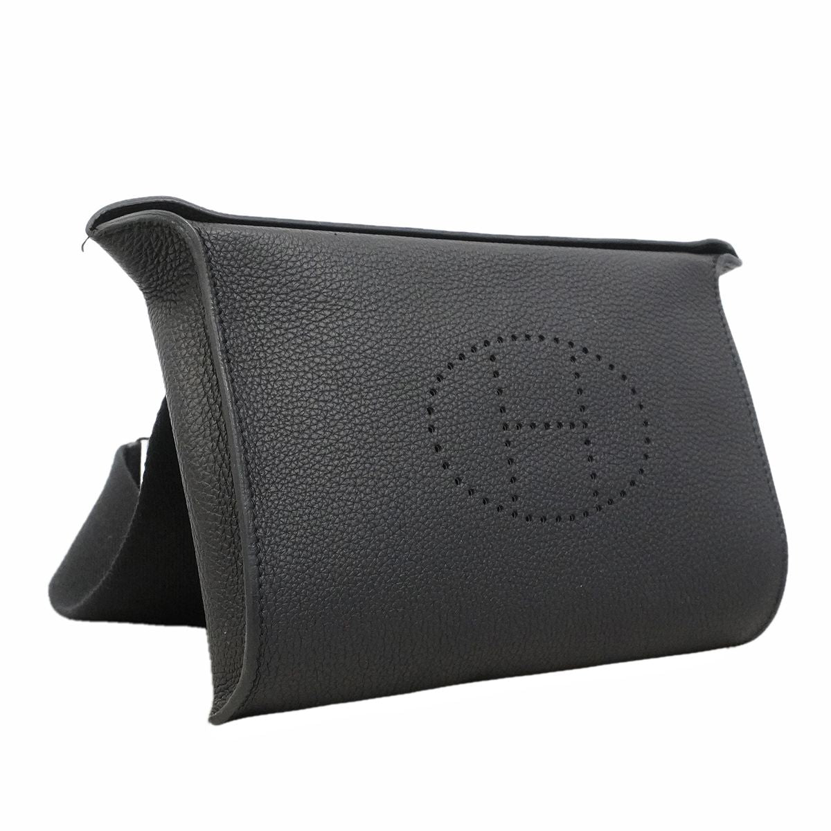 Hermes Shoulder Bag Togo Black Silver — view 2