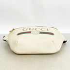 Gucci Waist Bag Leather White Gold — view 3