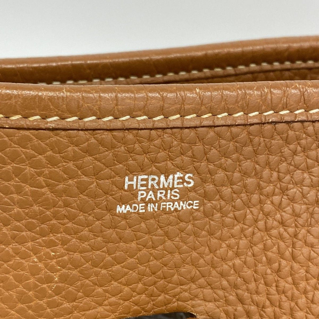 Hermes Shoulder Bag Taurillon Clemence Gold Silver — view 5