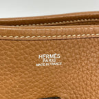 Hermes Shoulder Bag Taurillon Clemence Gold Silver — view 5