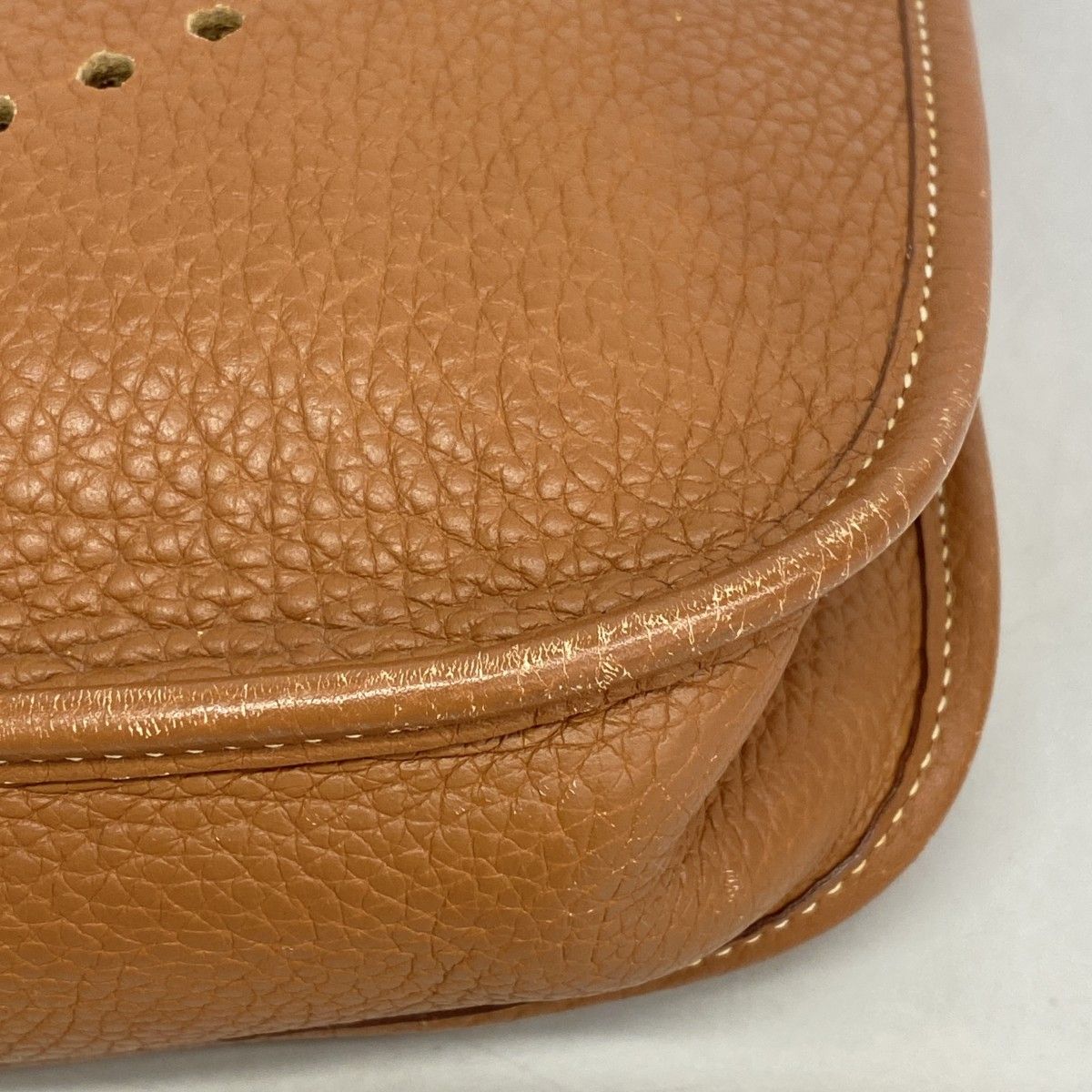 Hermes Shoulder Bag Taurillon Clemence Gold Silver — view 6