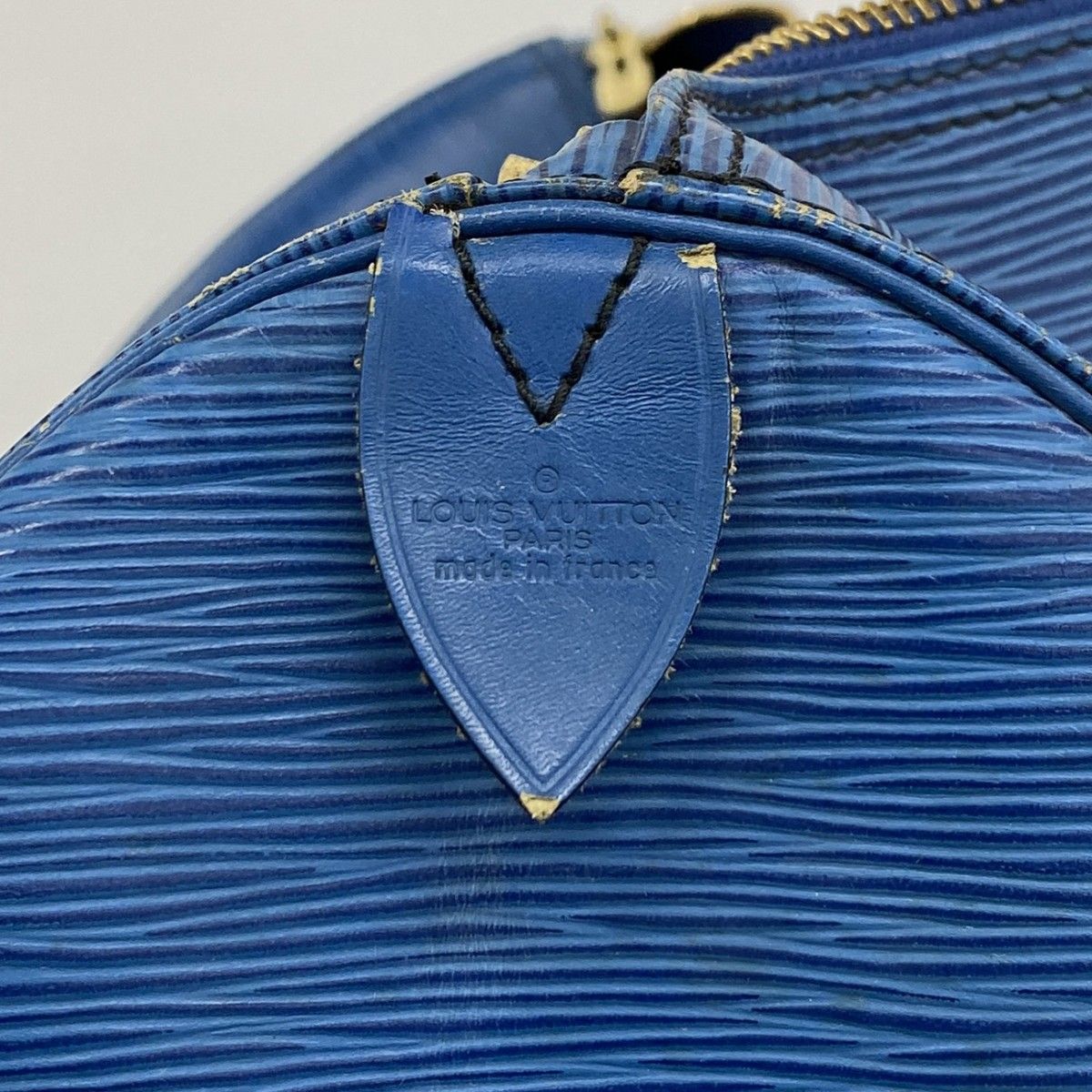 Louis Vuitton Boston Bag Epi Keepall 60 Blue — view 5