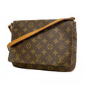 Louis Vuitton Shoulder Bag Monogram Musette Tango Short Strap Brown