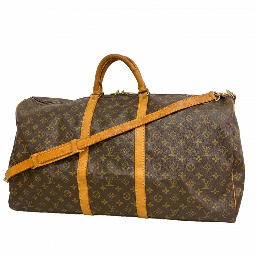 Louis Vuitton Boston Bag Monogram Keepall Bandouliere 60 Brown