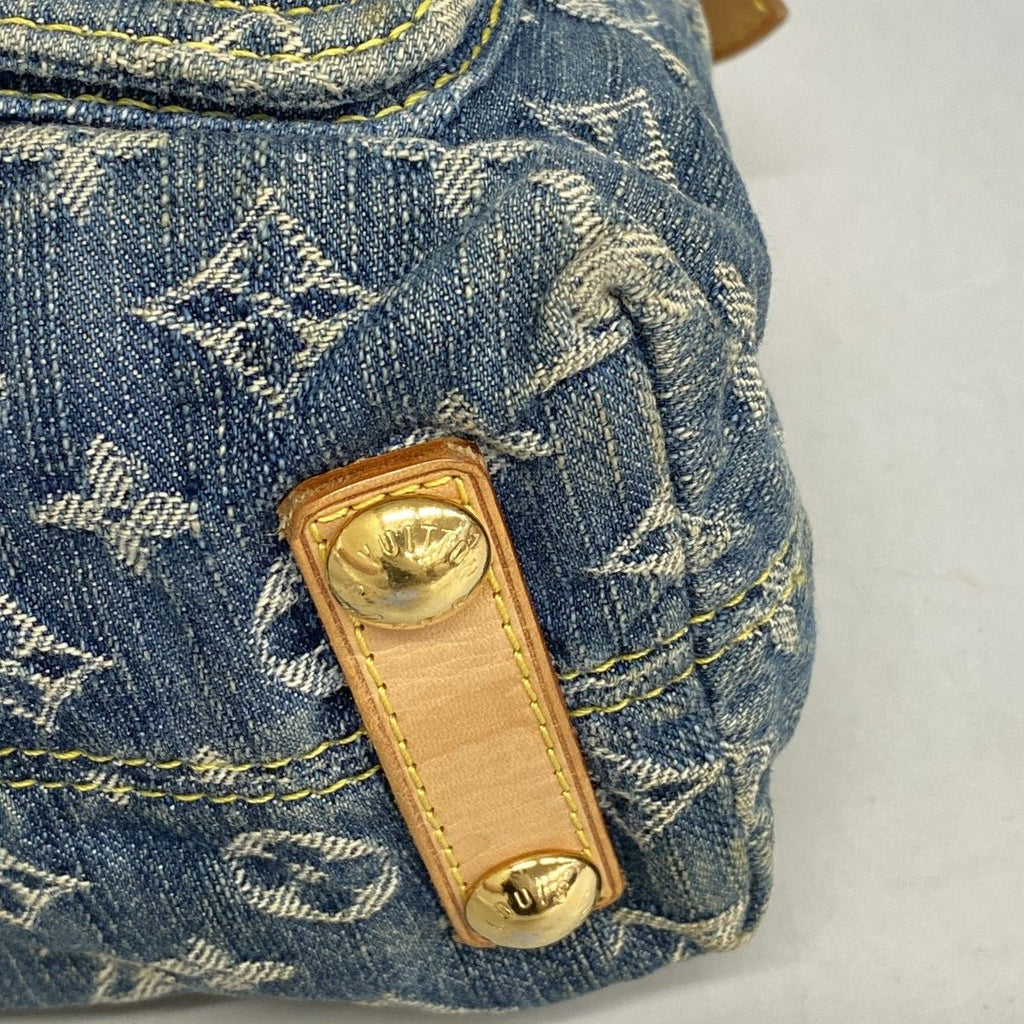 Louis Vuitton Handbag Monogram Denim PM Blue 2-Way — view 6