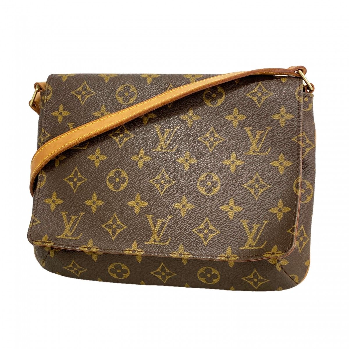 Louis Vuitton Shoulder Bag Monogram Musette Tango Short Strap Brown