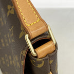 Louis Vuitton Shoulder Bag Monogram Musette Tango Short Strap Brown — view 8