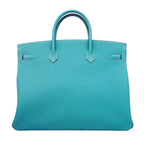 Hermes Handbag Birkin 40 Togo Blue Silver — view 6