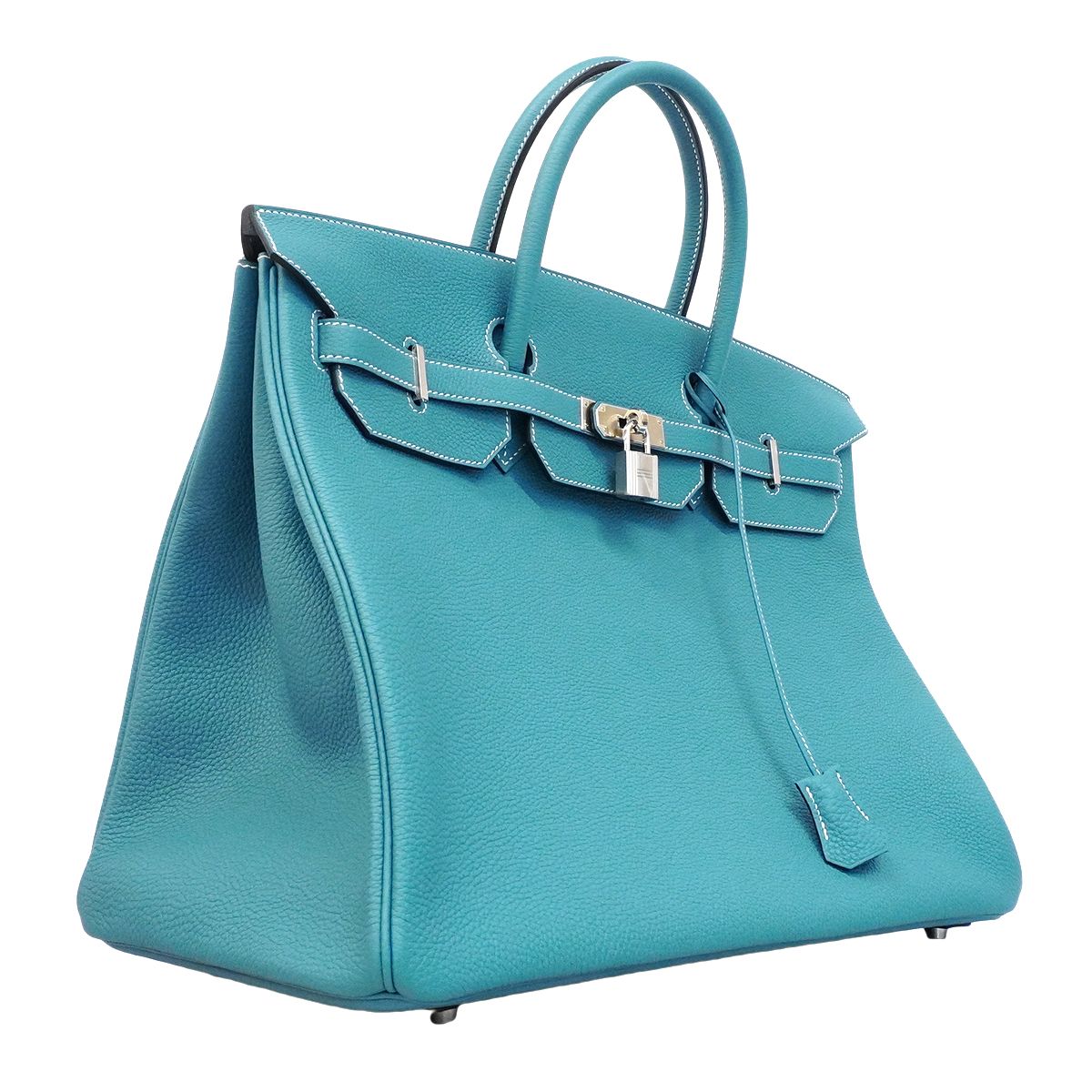 Hermes Handbag Birkin 40 Togo Blue Silver — view 2