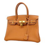 Hermes Handbag Birkin 30 Togo Gold