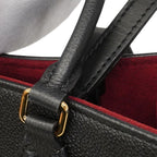 Louis Vuitton Tote Monogram Empreinte Bicolor On The Go MM Black Beige 2-Way — view 8