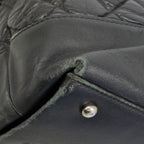 Chanel Handbag Quilted Leather Black Silver 2-Way — view 6
