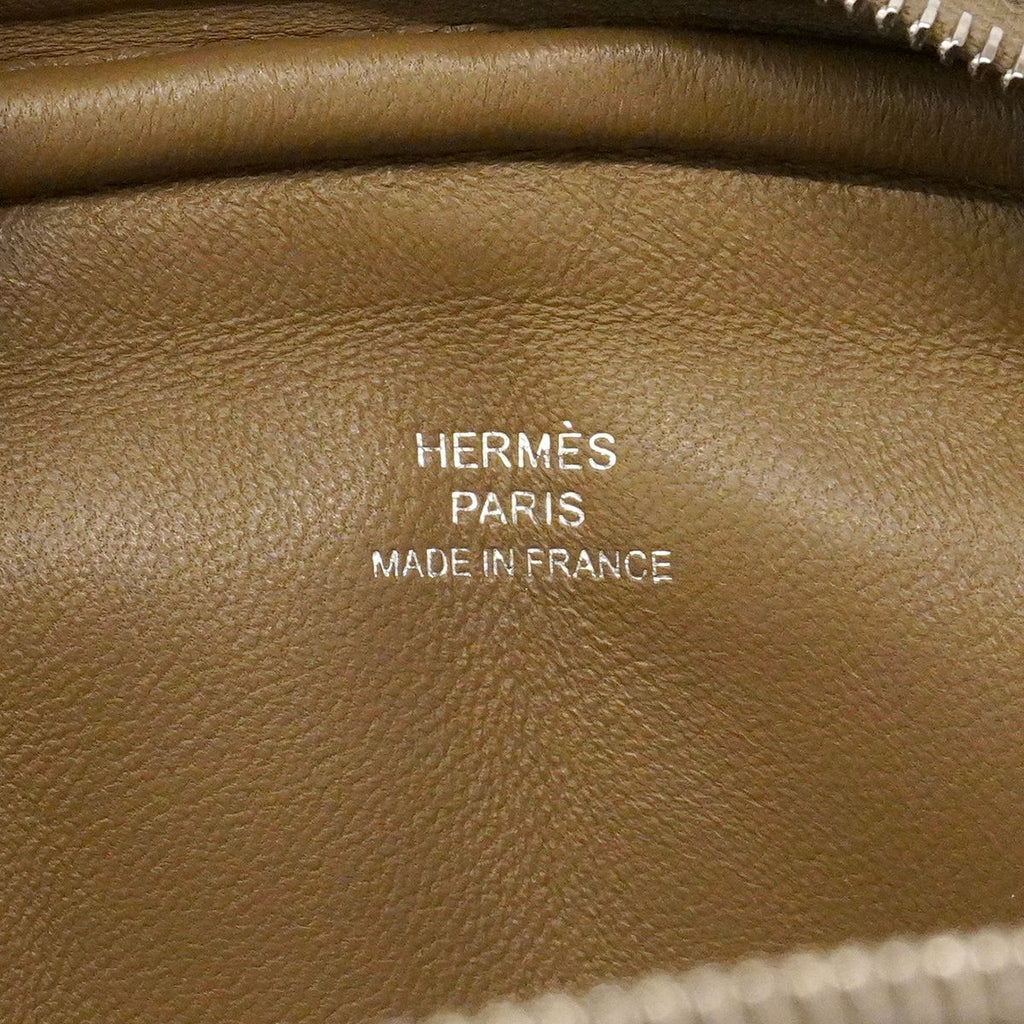 Hermes Shoulder Bag in the Loop Swift Etoupe Silver — view 5