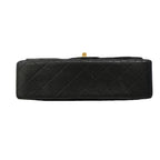 Chanel Shoulder Bag Quilted Lambskin Black Gold — view 3