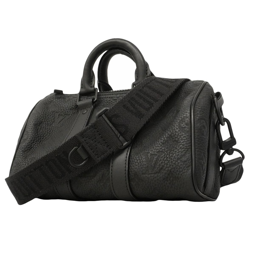 Louis Vuitton Handbag Taurillon Keepall Bandouliere 25 Black 2-Way