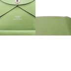 Hermes Calvi Duo Chevre Vert Cricket Card Case Green — view 7