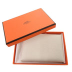 Hermes Calvi Duo Chevre Mushroom Card Case White — view 2