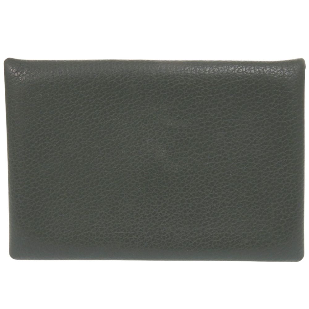 Hermes Calvi Ever Color Vert Green Card Case — view 2