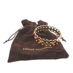 Louis Vuitton Hide and Seek Metal Gold Bangle Bracelet — view 2