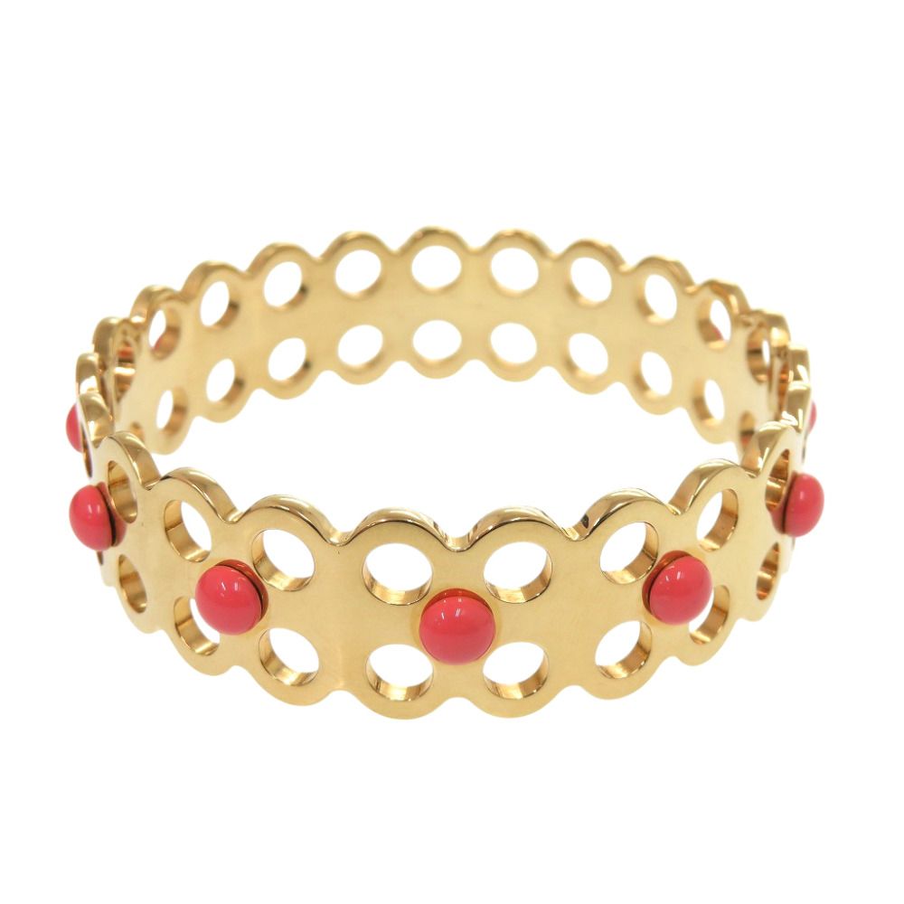 Louis Vuitton Hide and Seek Metal Gold Bangle Bracelet — view 3