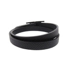 Hermes Behapi Double Tour Strand Veau Swift Black Monochrome Bracelet — view 3