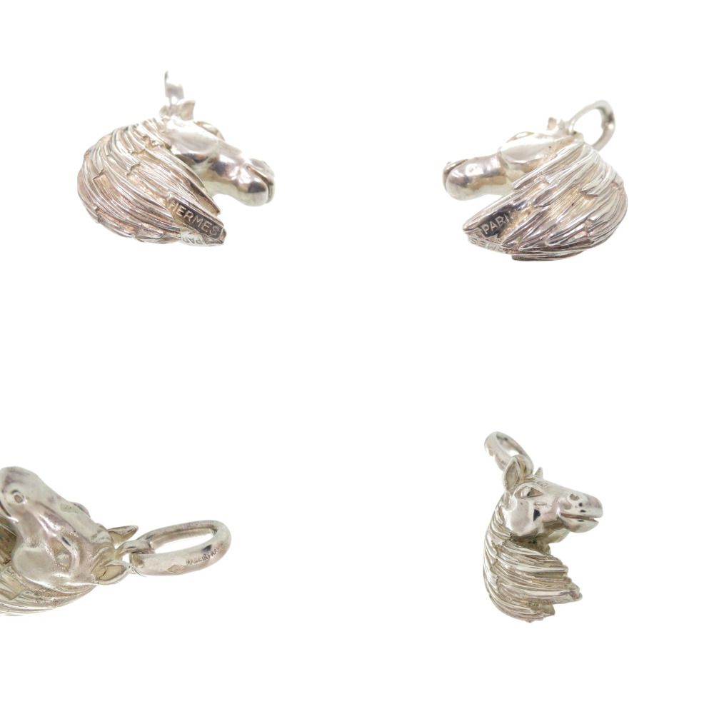 Hermes Cheval Horse Charm Pendant Silver — view 3