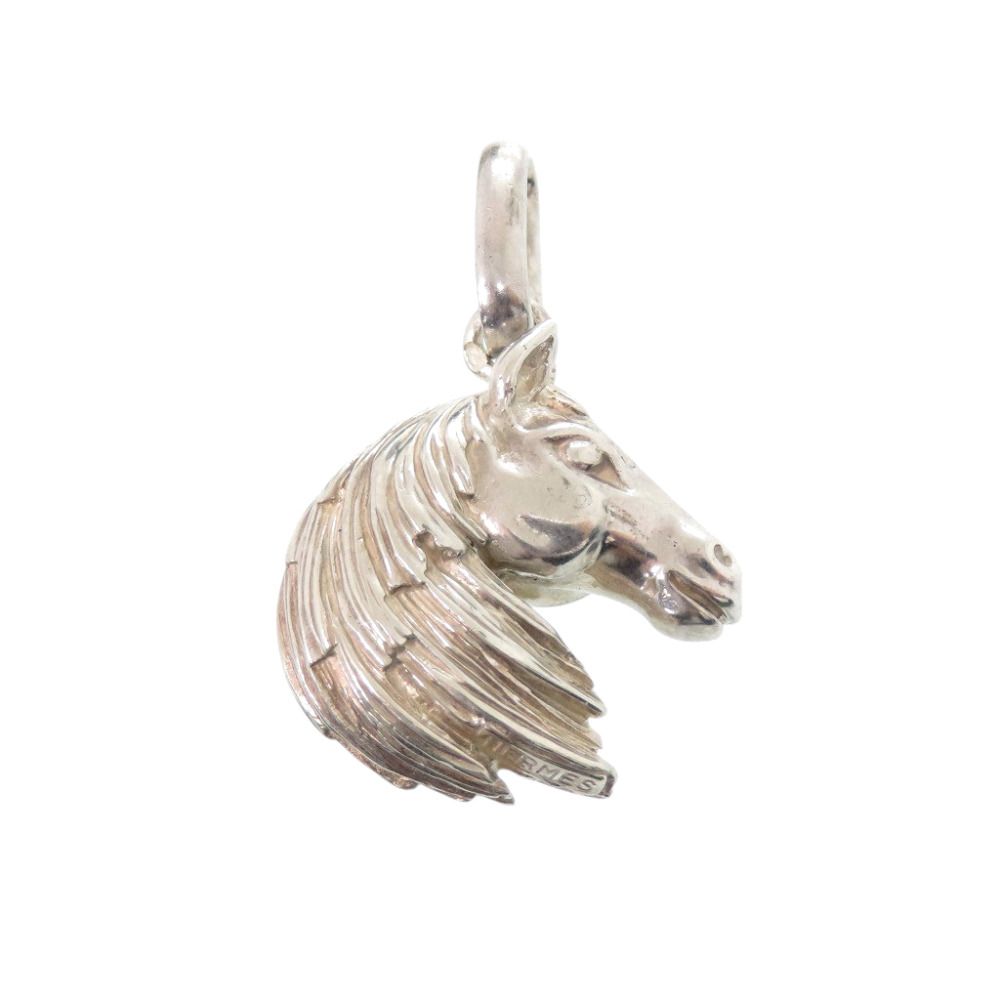 Hermes Cheval Horse Charm Pendant Silver — view 2