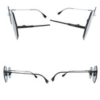 Fendi Octagon Mirror Lens S Metal Black Sunglasses Eyewear — view 6