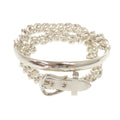 Hermes Book le Cellier Inflexible Double Tour 14 925 Sterling Silver Bracelet