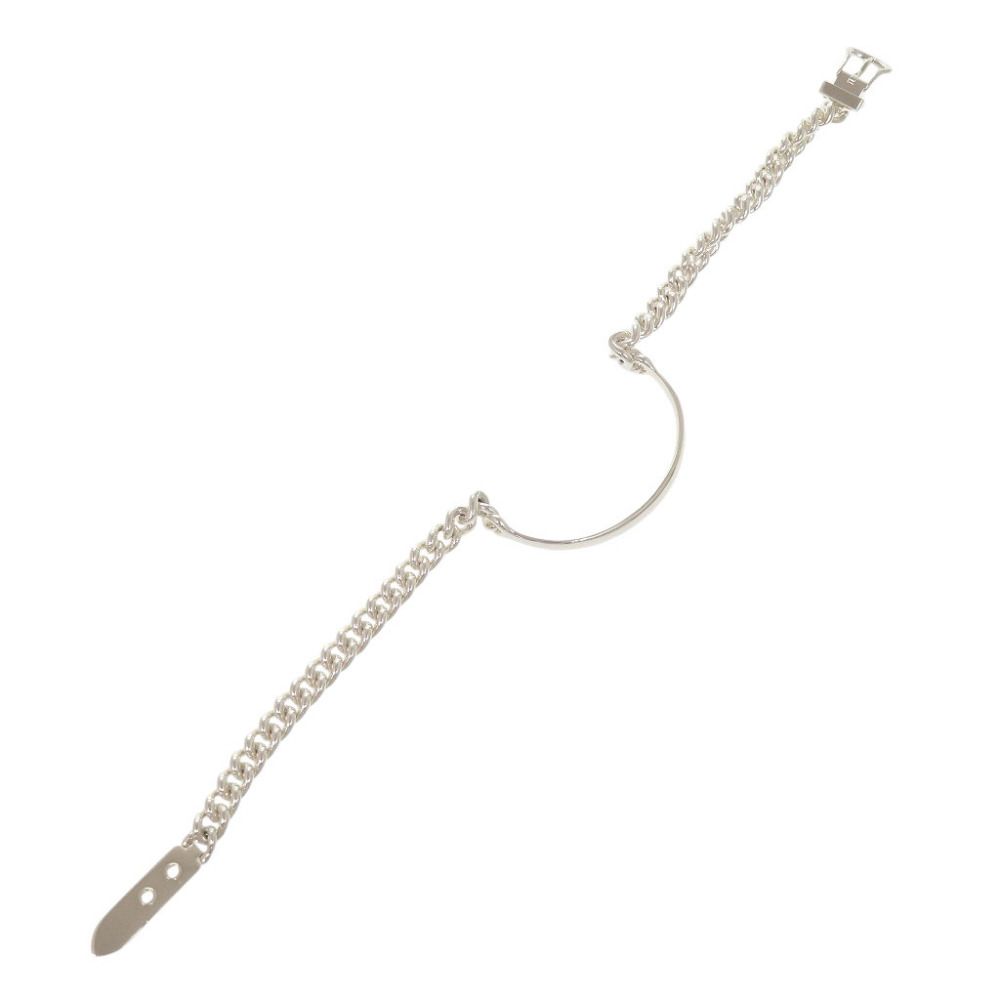 Hermes Book le Cellier Inflexible Double Tour 14 925 Sterling Silver Bracelet — view 3