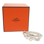 Hermes Book le Cellier Inflexible Double Tour 14 925 Sterling Silver Bracelet — view 2