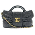 Chanel Mini Bow Bag Lambskin Black Gold