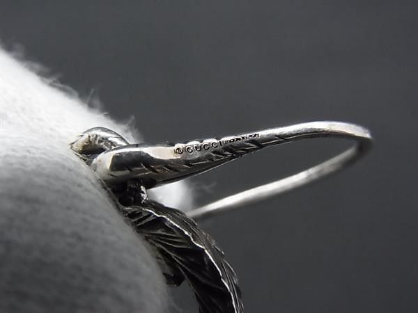 Gucci Earrings Interlocking Hook Silver Arabesque — view 3