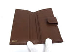 Gucci Wallet Bamboo Flap 035 0 Brown Leather Hook Bifold Vintage Gold — view 3