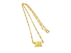 Celine Necklace Triomphe Gold Metal Vintage
