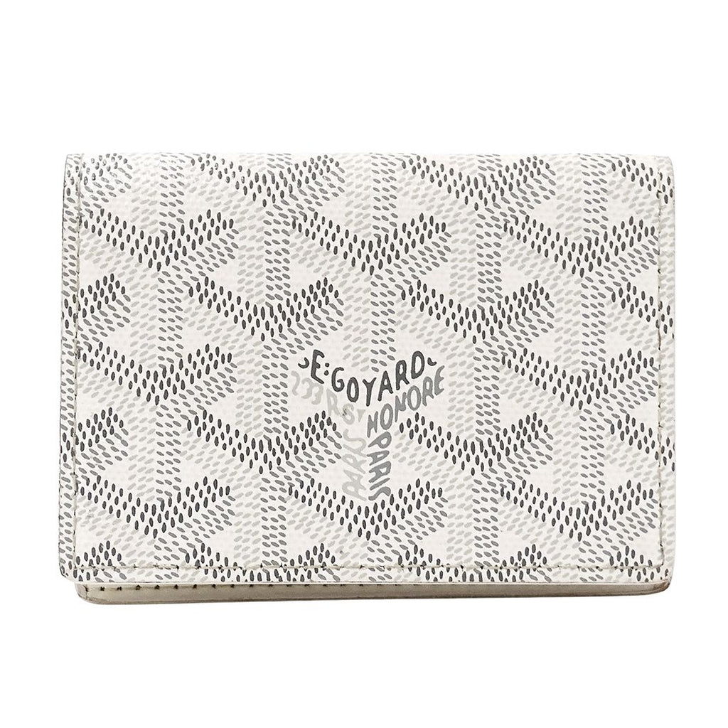 Goyard Card Case Malesherbes White Business Holder