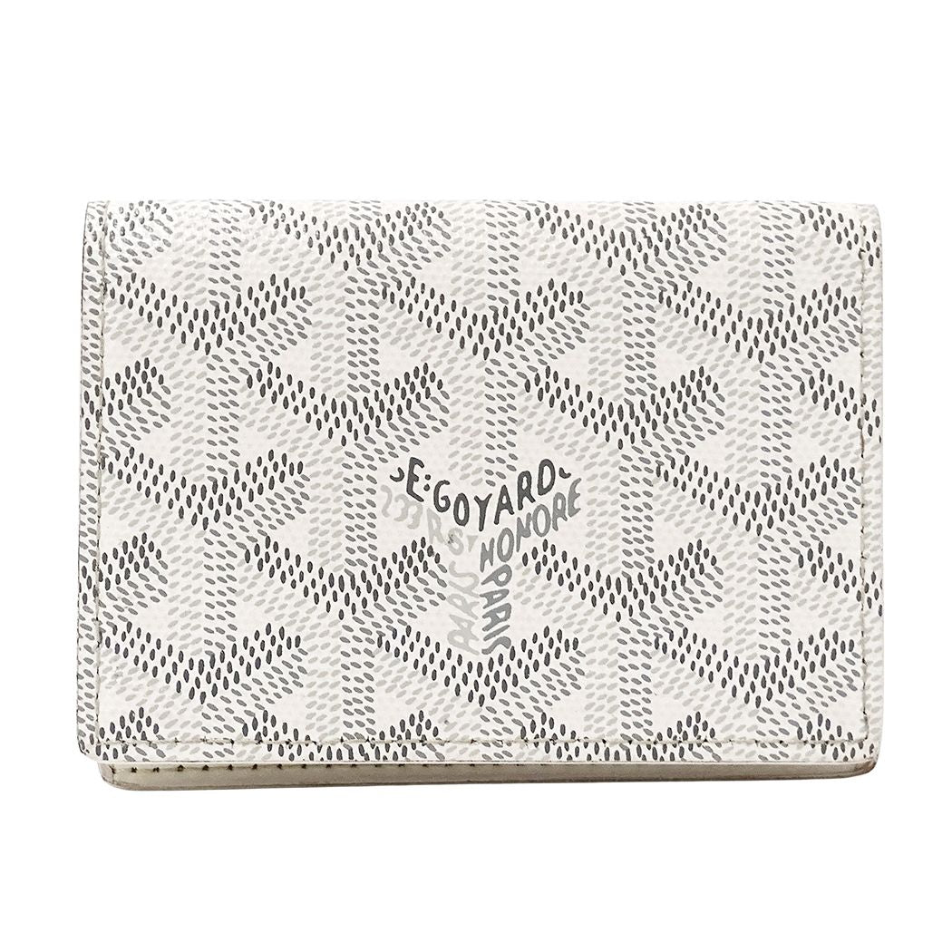 Goyard Card Case Malesherbes White Business Holder