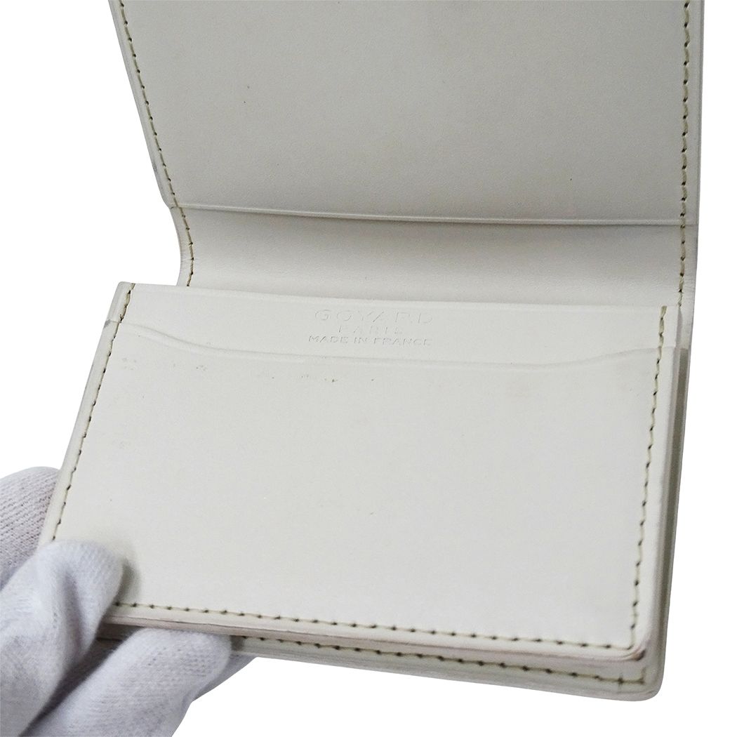 Goyard Card Case Malesherbes White Business Holder — view 7